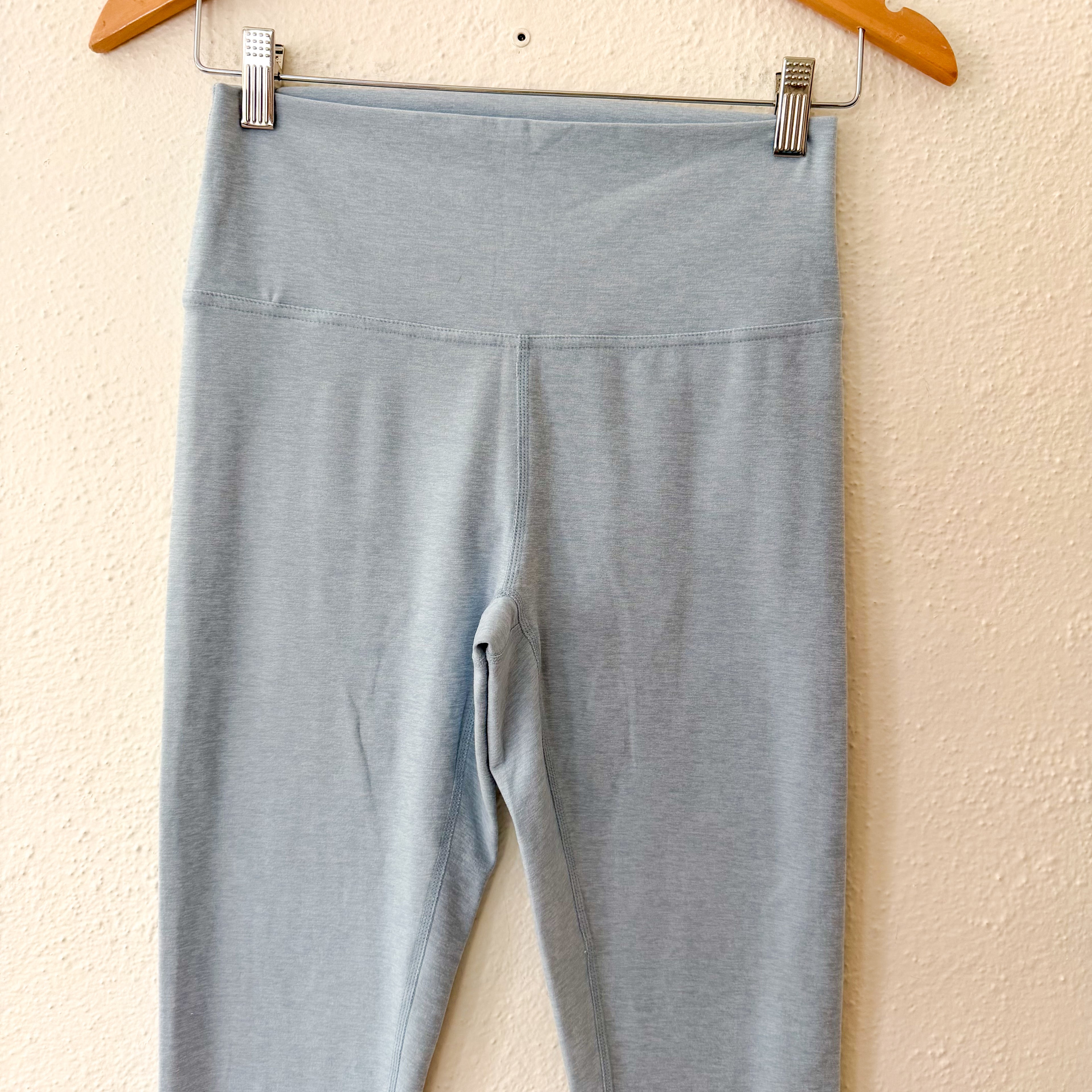 Zella Renew Mélange High Waist Leggings in Aqua Heather | M