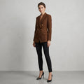 A.L.C. Sedgwick II Double-Breasted Blazer in Mocha Brown | 0
