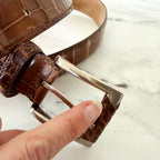 Karoo Classics Tan Genuine Nile Crocodile Belt | 44