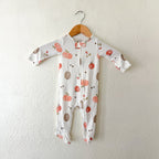 Carter's Just One You Fall Pumpkin Cream Long Sleeve Footed Zipper Sleeper | 3-6m