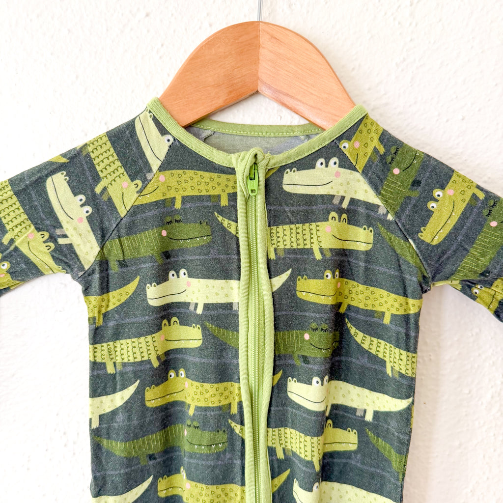 Little Sleepies Alligators Long Sleeve Footed Sleeper | 3-6m