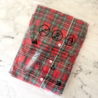 Classic Men's Red Holiday Plaid Pajama Set | M