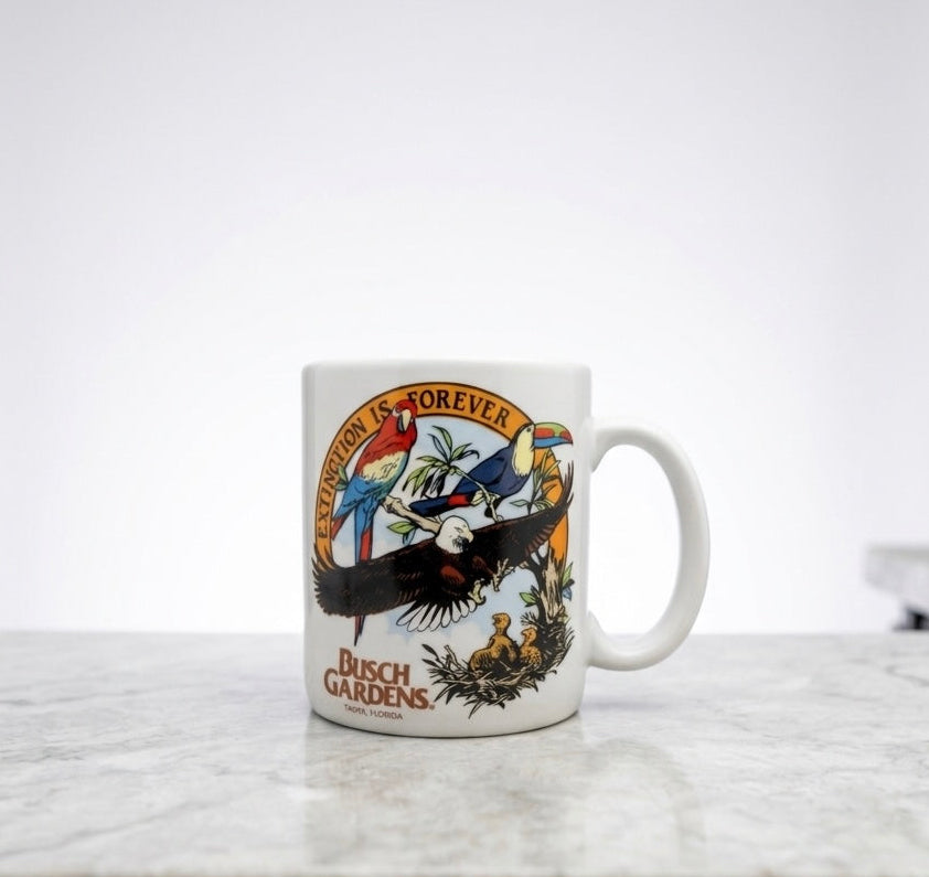 Vintage 1990s Busch Gardens Tampa Florida Coffee Mug