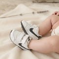Nike Baby Valiant Velcro Sneaker in White Black | 3C