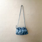 Mansur Gavriel Mini Cloud Clutch 100% Italian Lambskin Leather Purse | Cornflower Blue