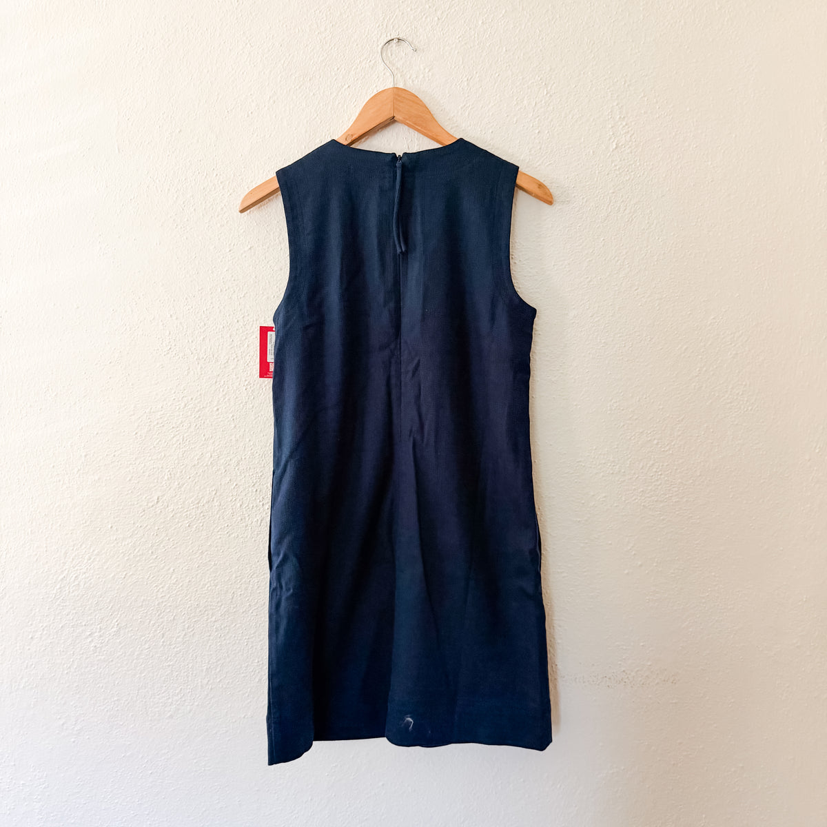 Spanx EasyBreezy A-Line Linen Blend Mini Dress in Timeless Navy | XS