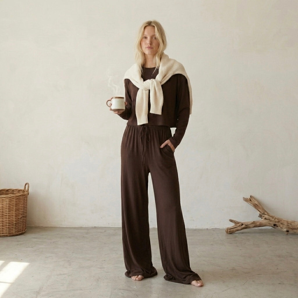 BumpSuit The High Rise Cloud Pant in Chocolate | XS