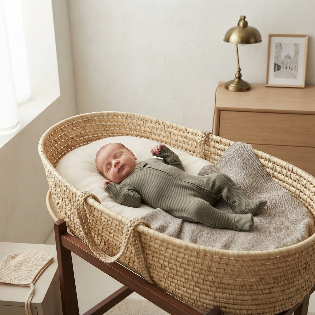Baby Gap Olive Green Textured 2-Way Zipper Footed Sleeper | 0-3m