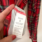 Classic Women's Red Holiday Plaid Pajama Set | S