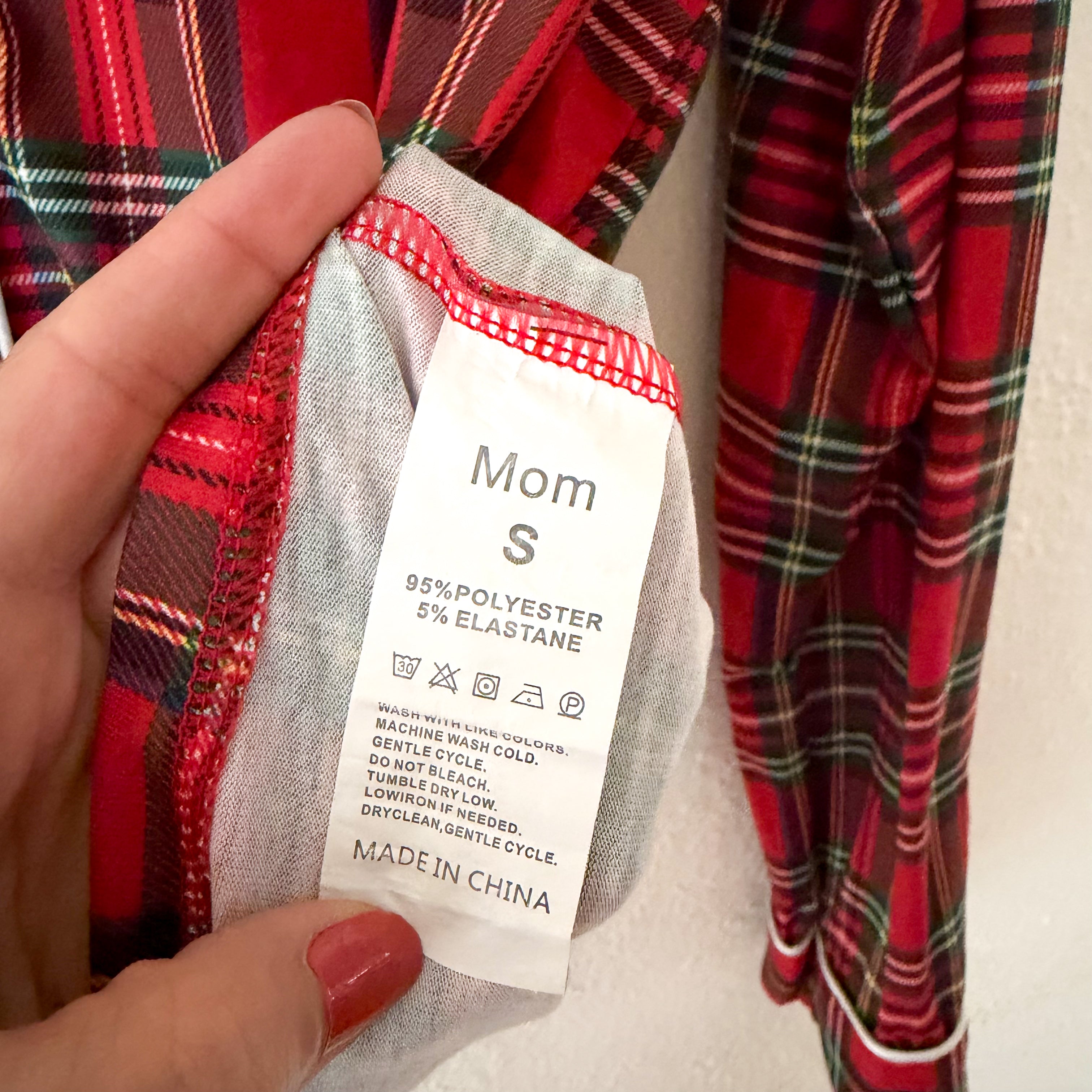 Classic Women's Red Holiday Plaid Pajama Set | S
