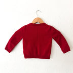 Carter's Boys Red Diamond Cable Knit Sweater | 24m