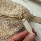 Loeffler Randall Sophie Sherpa Fleece Belt Bag | Cream