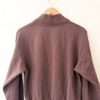 Varley Double Soft Sally Half-Zip Pullover Sweatshirt in Coffee Bean Marl | XS