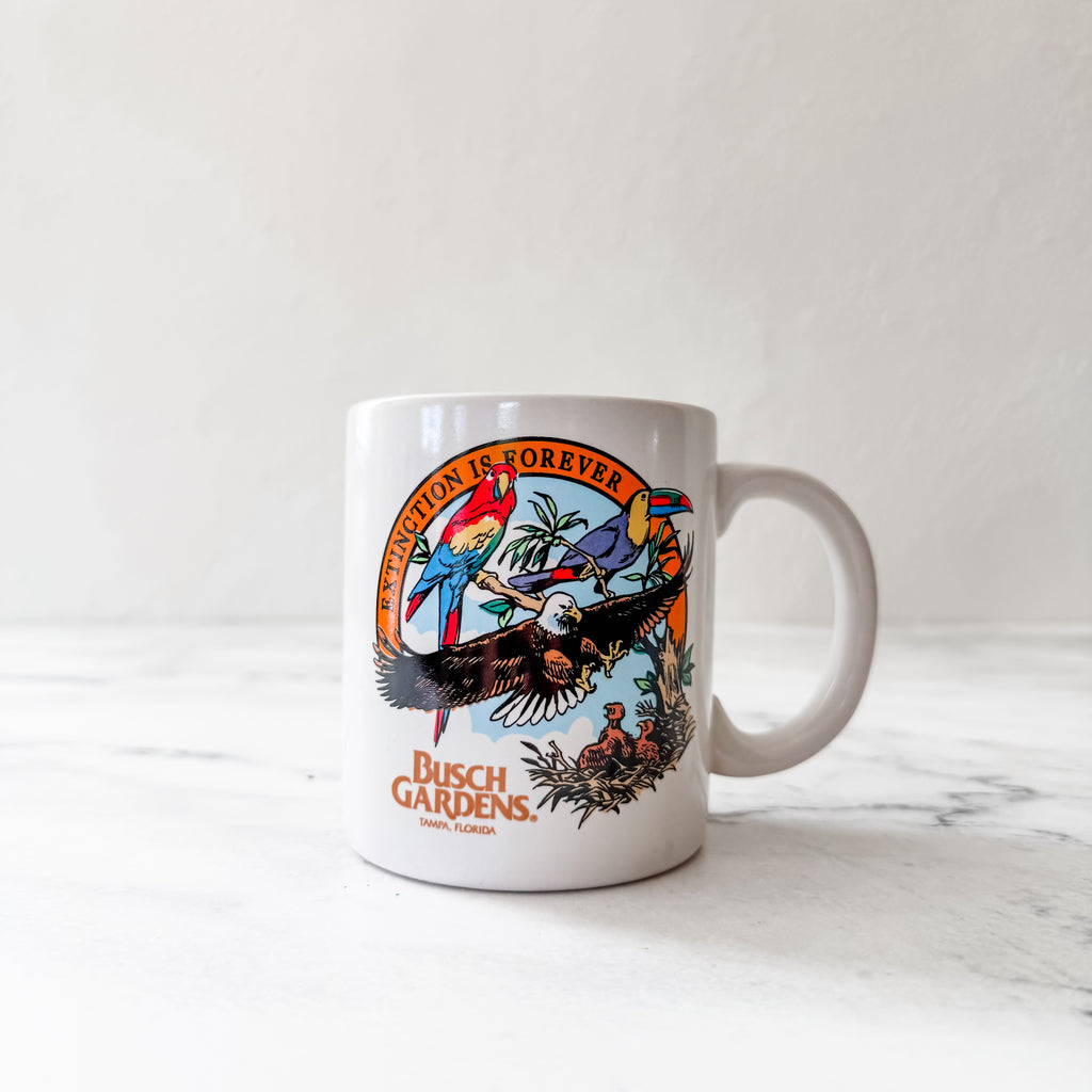 Vintage 1990s Busch Gardens Tampa Florida Coffee Mug