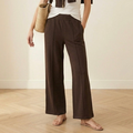 Varley Double Soft The Wide Leg 30" Pant in Coffee Bean Marl | XXS