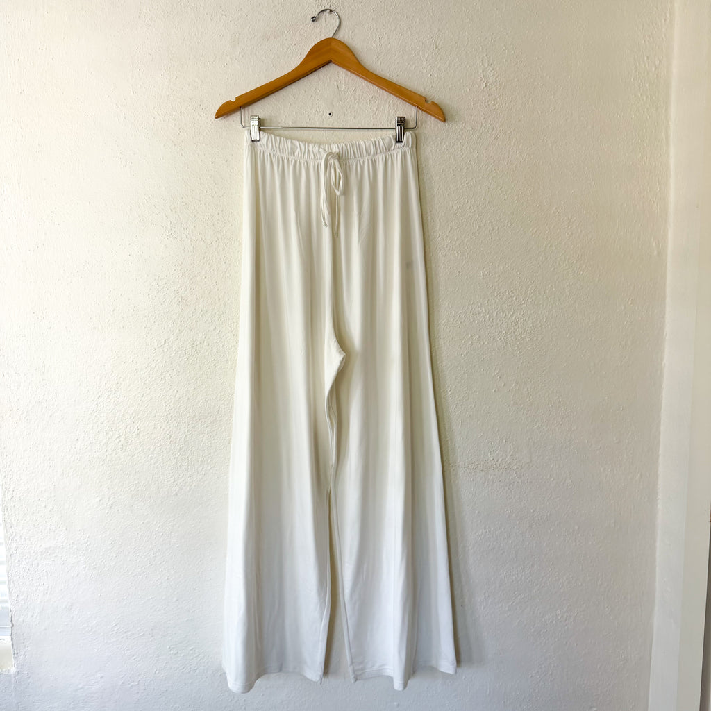 Bumpsuit The High Rise Cloud Pants in Ivory | XS