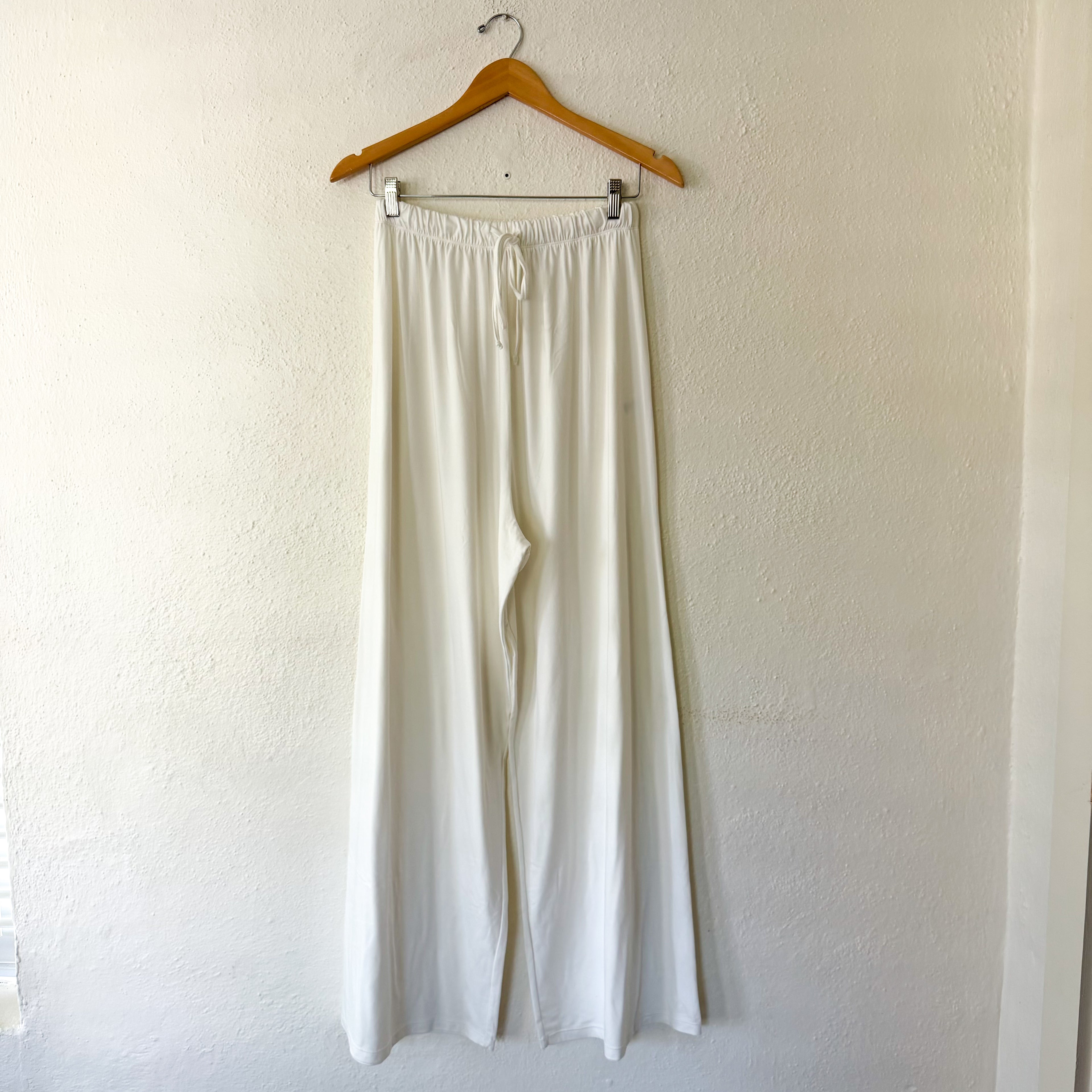 Bumpsuit The High Rise Cloud Pants in Ivory | XS