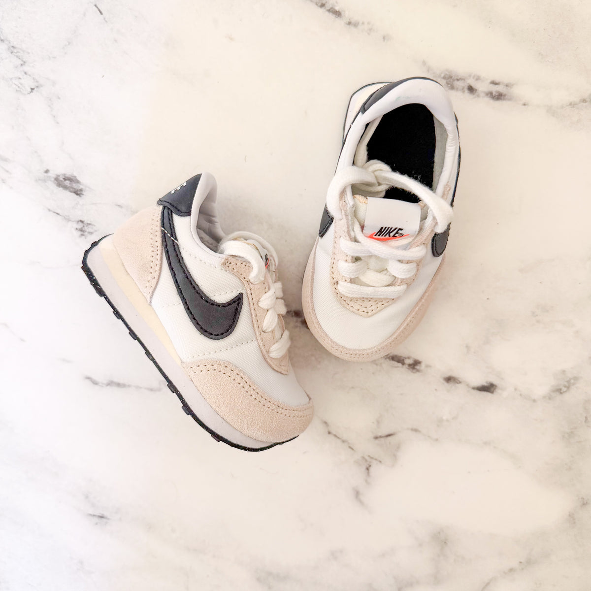 Nike Baby Waffle Trainer 2 in White Sail Black | 3C