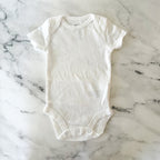 Carter's White Basics Short Sleeve Bodysuit Bundle x4 | 0-3m