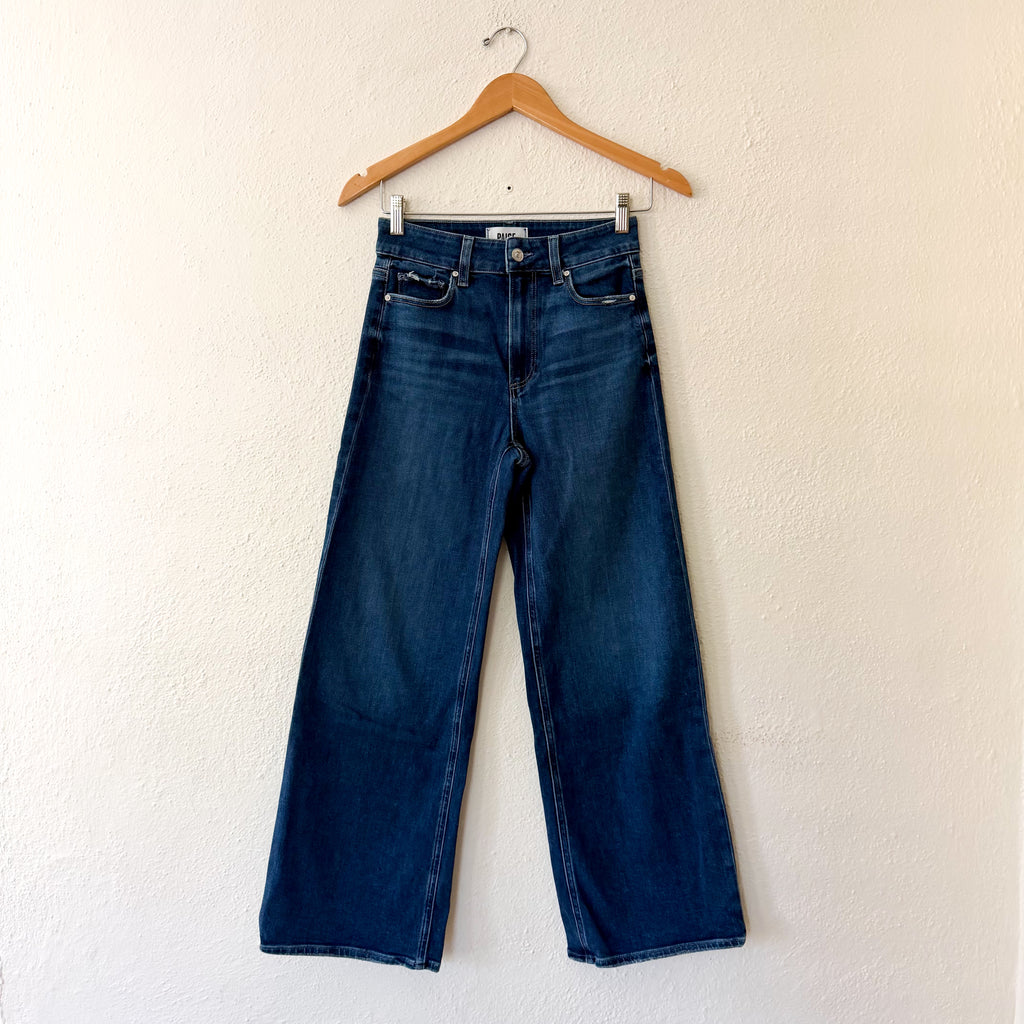 PAIGE Anessa Petite Wide Leg Denim in Dresden Blue Wash | 25P