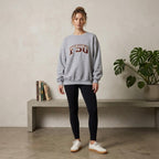 M.J. Soffe Vintage Grey FSU Florida State Embroidered Crewneck Sweatshirt | L
