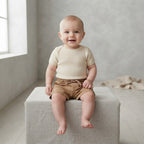 Old Navy Khaki Elastic Waist Chino Shorts | 3-6m