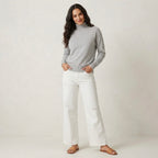 Reiss Nova Cashmere Blend Turtleneck Sweater in Grey | XS