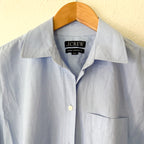 J.Crew Étienne Petite Oversized Button Down Shirt in Blue Oxford | XXSP