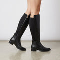 MICHAEL Michael Kors Lex Black Faux Leather Tall Boots | 6.5