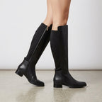 MICHAEL Michael Kors Lex Black Faux Leather Tall Boots | 6.5