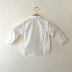Next Black Taupe Plaid Suit Vest + White Oxford Shirt Set | 9-12m