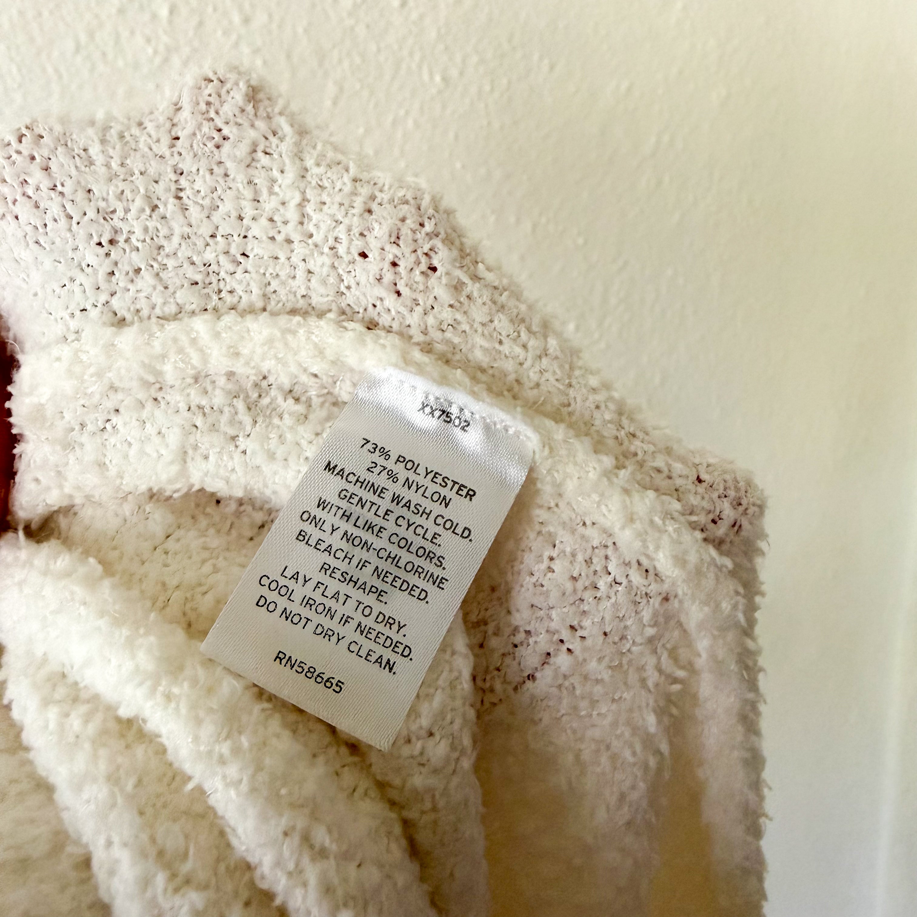 Nordstrom Cozy Yarn Plush Sweatpants in Cream | S