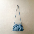 Mansur Gavriel Mini Cloud Clutch 100% Italian Lambskin Leather Purse | Cornflower Blue