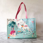 Spartina 449 Greetings From Florida Market Tote Bag
