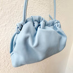 Mansur Gavriel Mini Cloud Clutch 100% Italian Lambskin Leather Purse | Cornflower Blue
