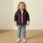 Patagonia Toddler Girls Eggplant Hi Loft Down Puffer Jacket | 4T