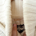 Barbour Mersea Fair Isle Wool Blend Knit Turtleneck Sweater in Aran Cream | 4