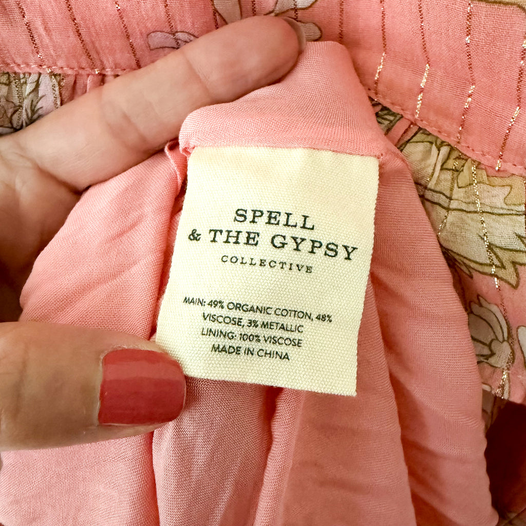 Spell & The Gypsy Hendrix Strappy Maxi Dress in Dusty Pink | XXS