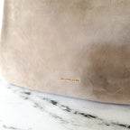 MICHAEL Michael Kors Nolita Large Nubuck Hobo Shoulder Bag in Taupe