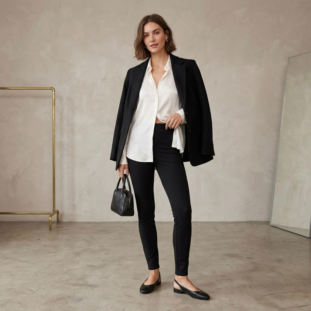 J.Crew Petite "Any Day" Skinny Pixie Pant in Black Stretch Ponte | XSP