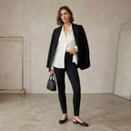 J.Crew Petite "Any Day" Skinny Pixie Pant in Black Stretch Ponte | XSP