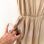 Universal Thread Linen Blend Jumpsuit in Tan | XS