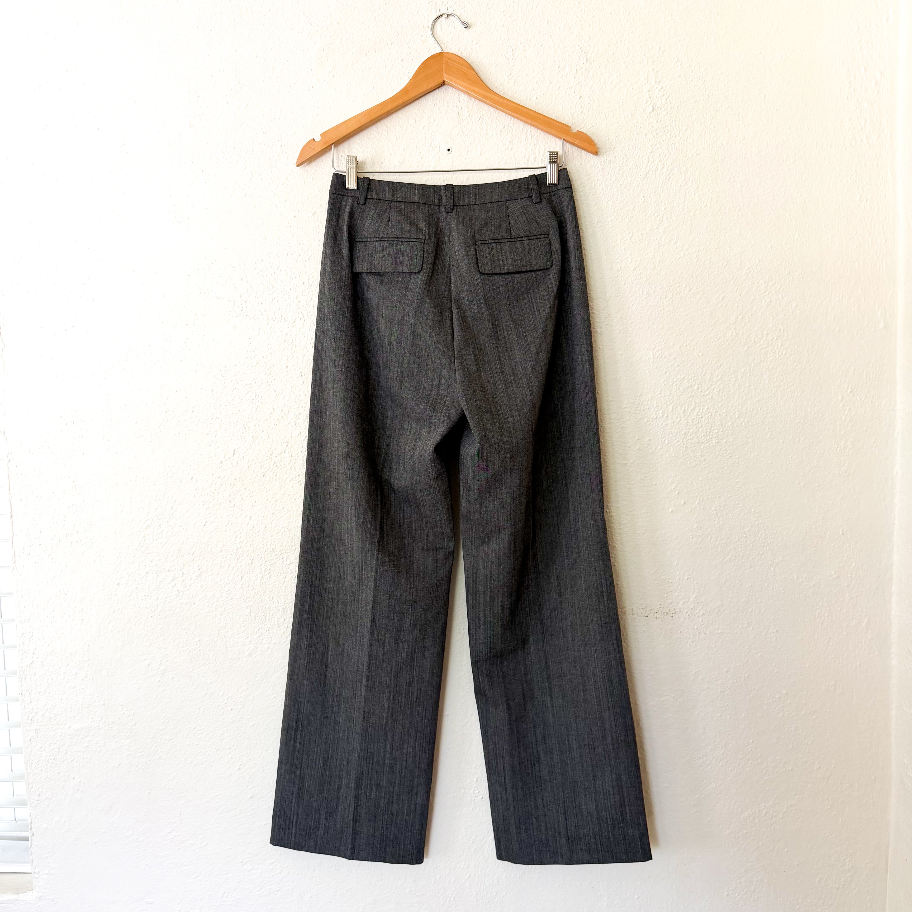 J.Crew Essential Wide-Leg Pant in Grey Italian Studio Wool Blend | 0