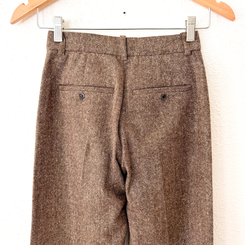 & Other Stories Straight Tailored Wool Blend Trouser in Mole Brown | 0