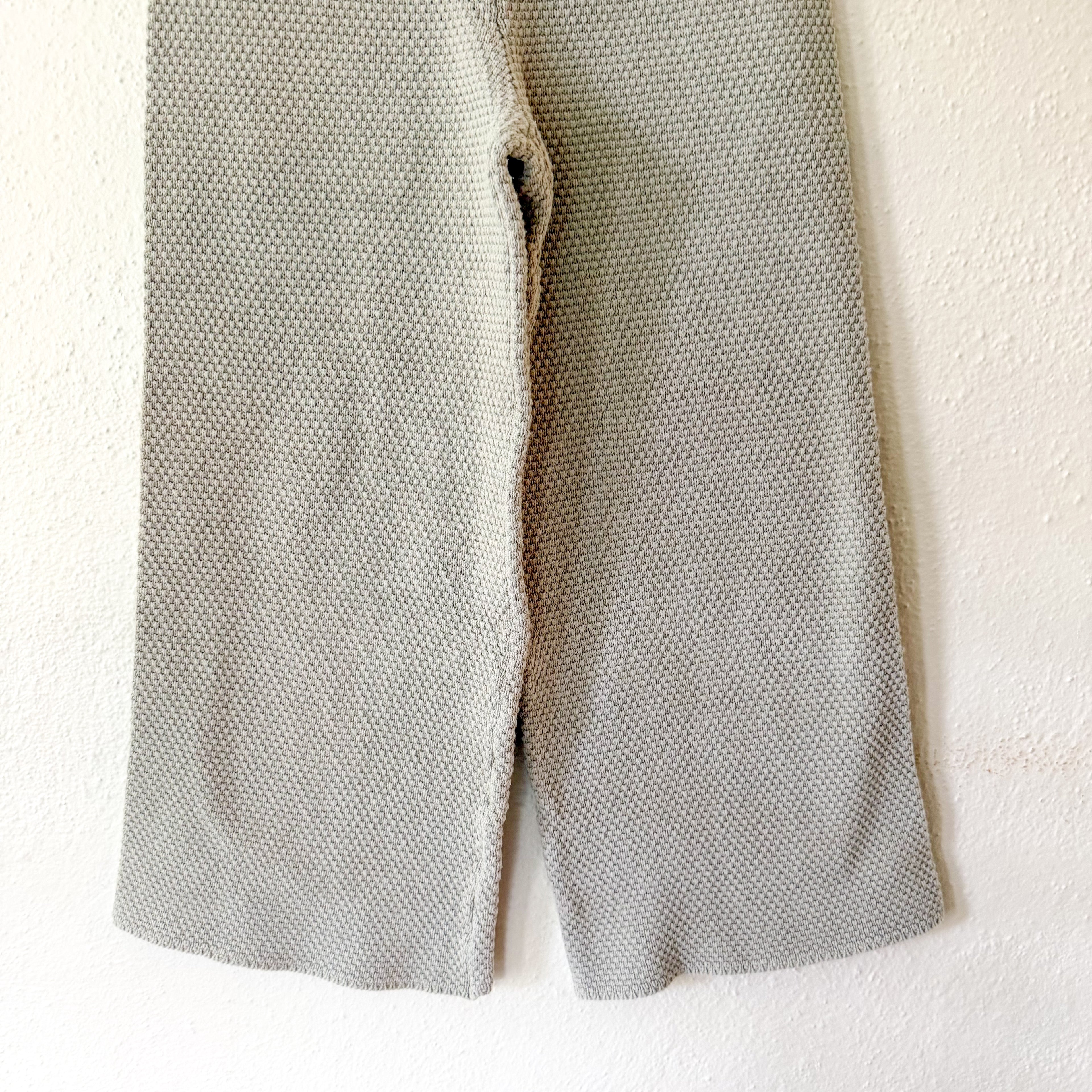 Free People Beach Sage Open Weave Cropped Wide Leg Pants | XS