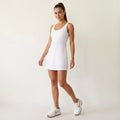Abercrombie & Fitch YPB White Active Traveler Mini Dress Built In Shorts | XSP