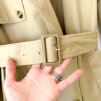 Mango Classic Double Breasted Belted Longline Trench Coat in Beige, sz XS