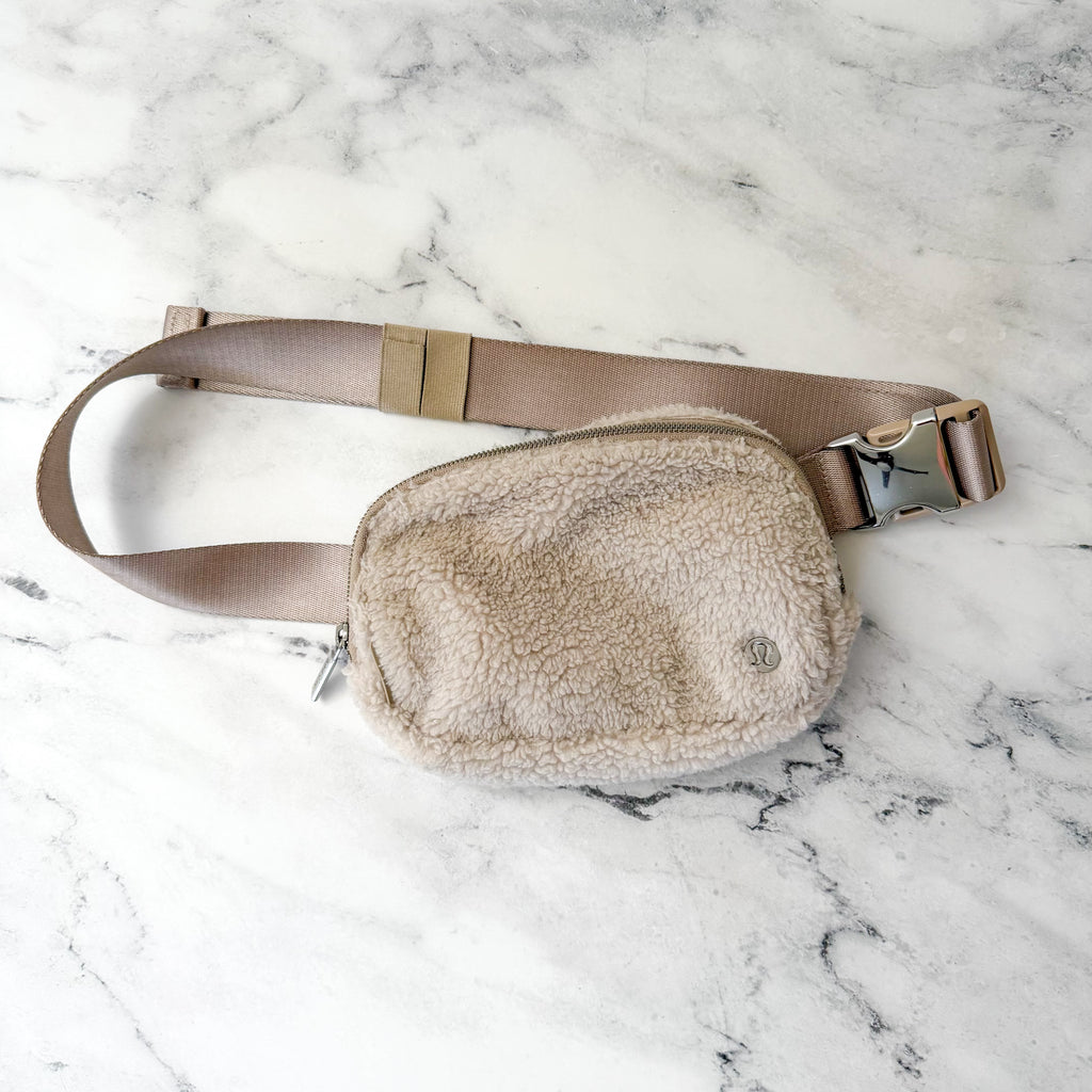 Lululemon Sherpa Fleece Everywhere Belt Bag 1L in Beige