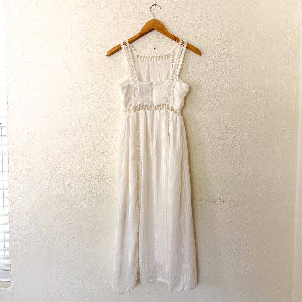 House of Harlowe 1960 x Revolve White Marcella Midi Dress, sz XXS