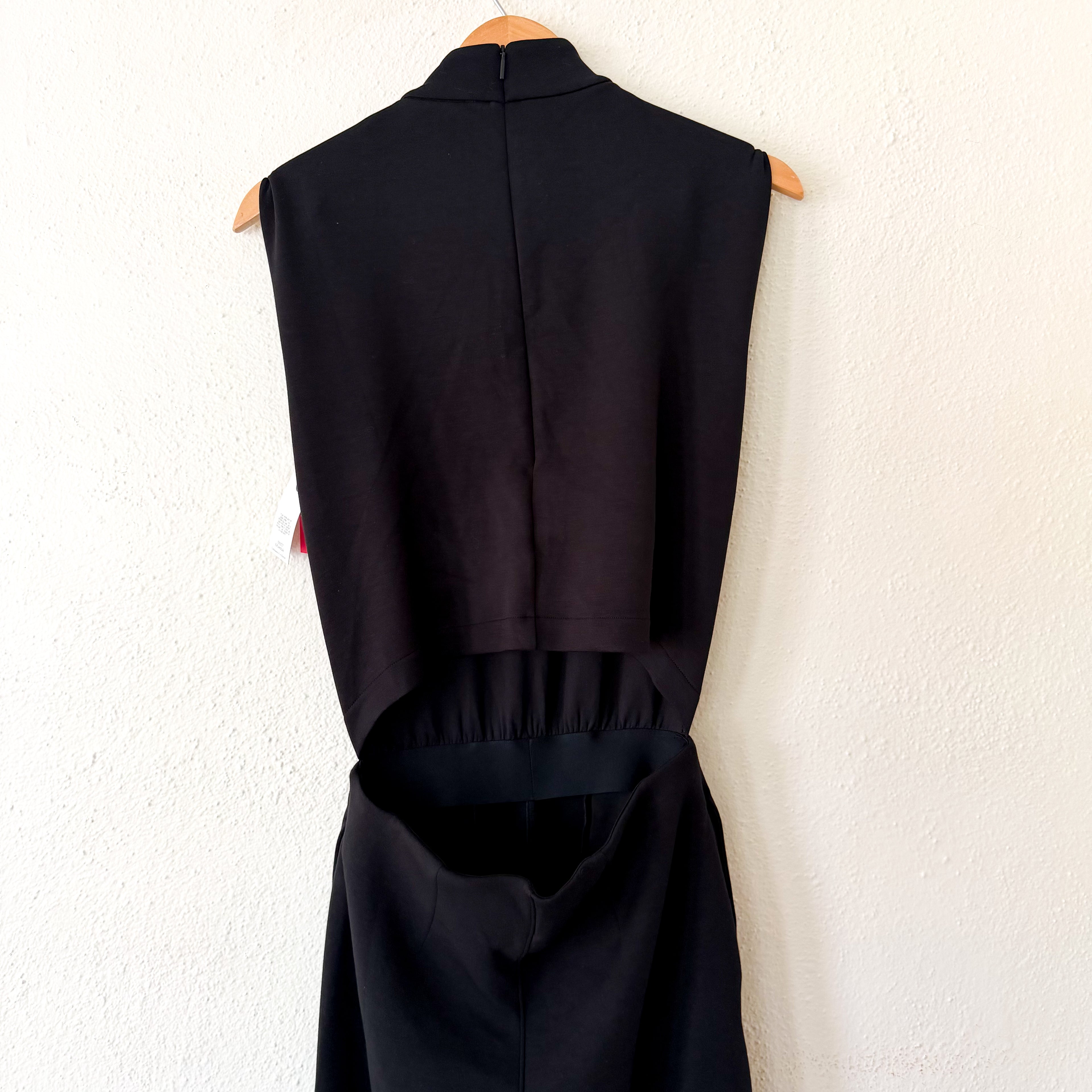Spanx AirEssentials Black Mock Neck Petite Jumpsuit |XSP
